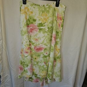 Emma James Vibrant Floral Midi Skirt